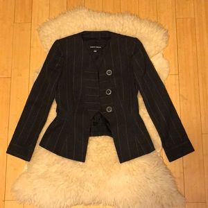 Giorgio Armani black striped Blazer